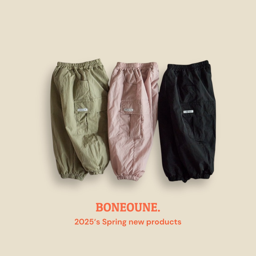 [BONEOUNE] NY Cargo Jogger Pants_3colors