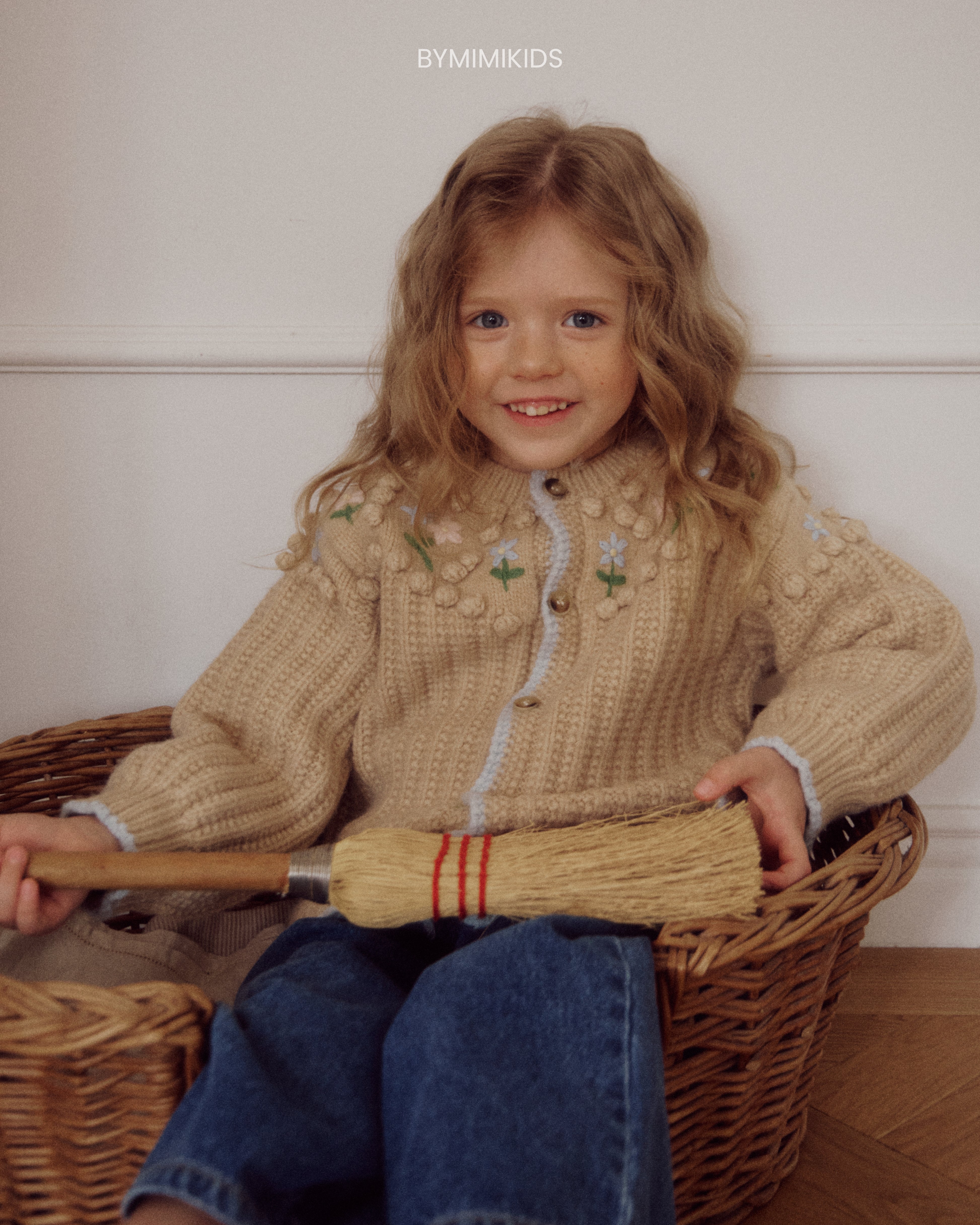 [BYMIMI] Popcorn Cardigan_Beige