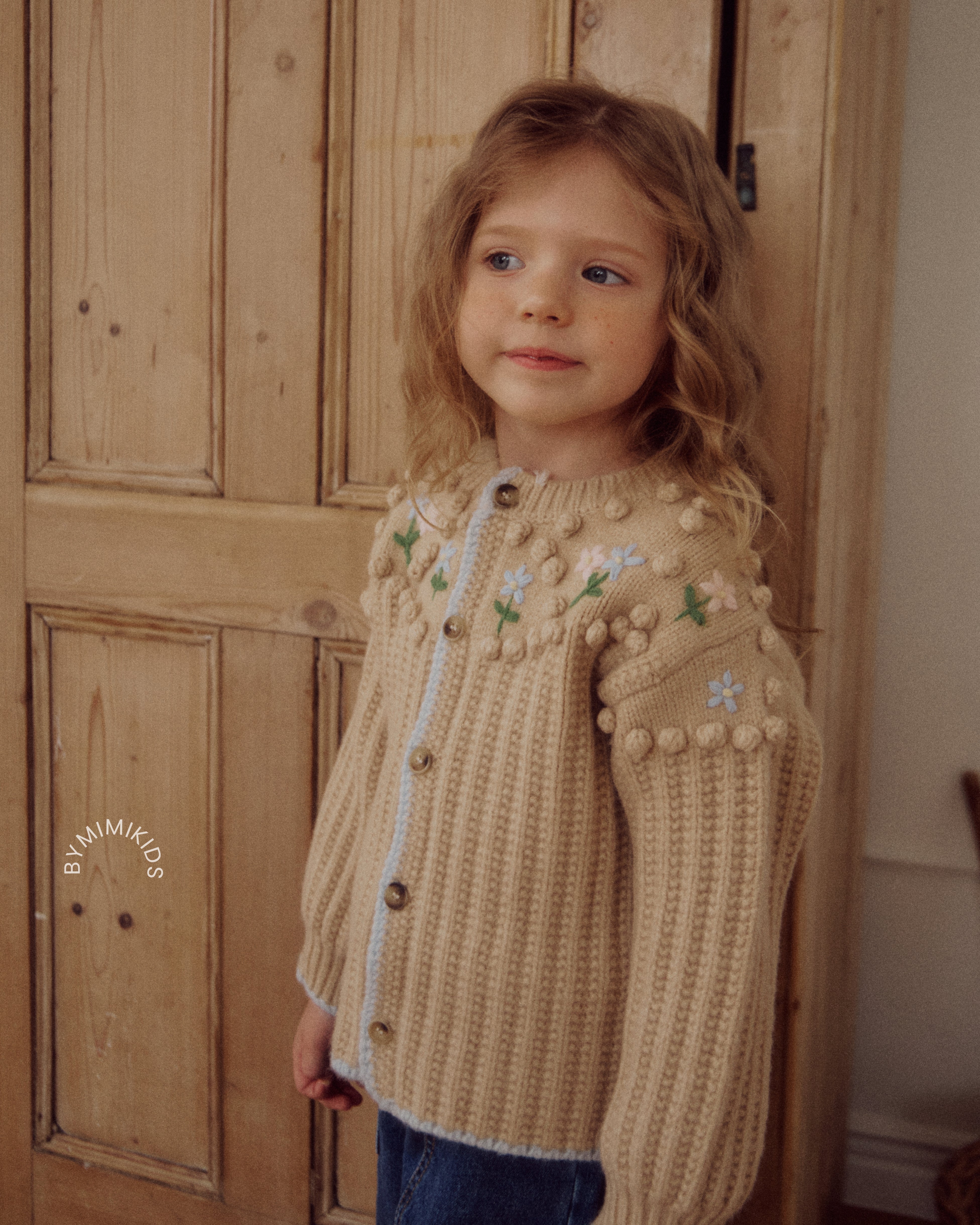 [BYMIMI] Popcorn Cardigan_Beige