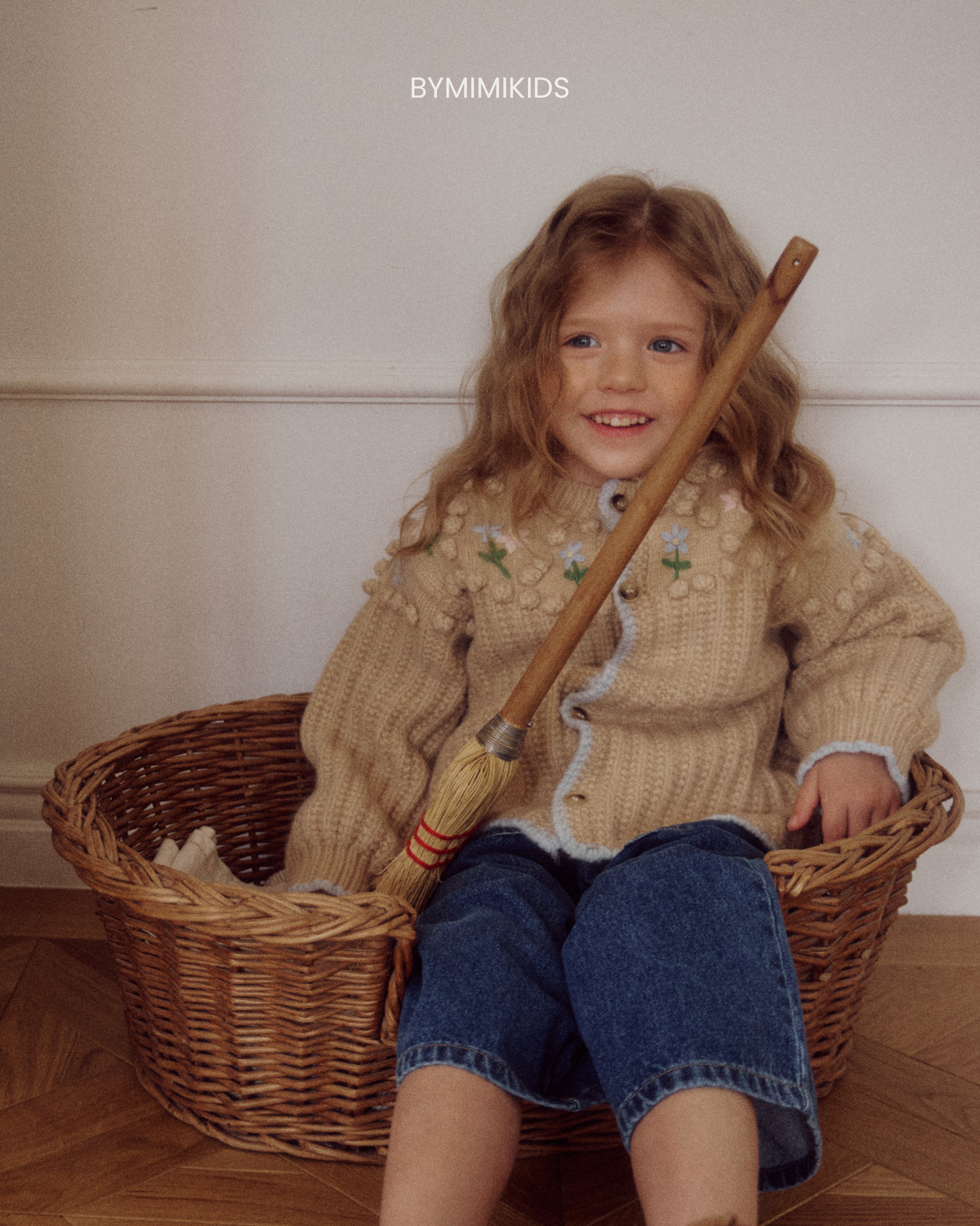 [BYMIMI] Popcorn Cardigan_Beige