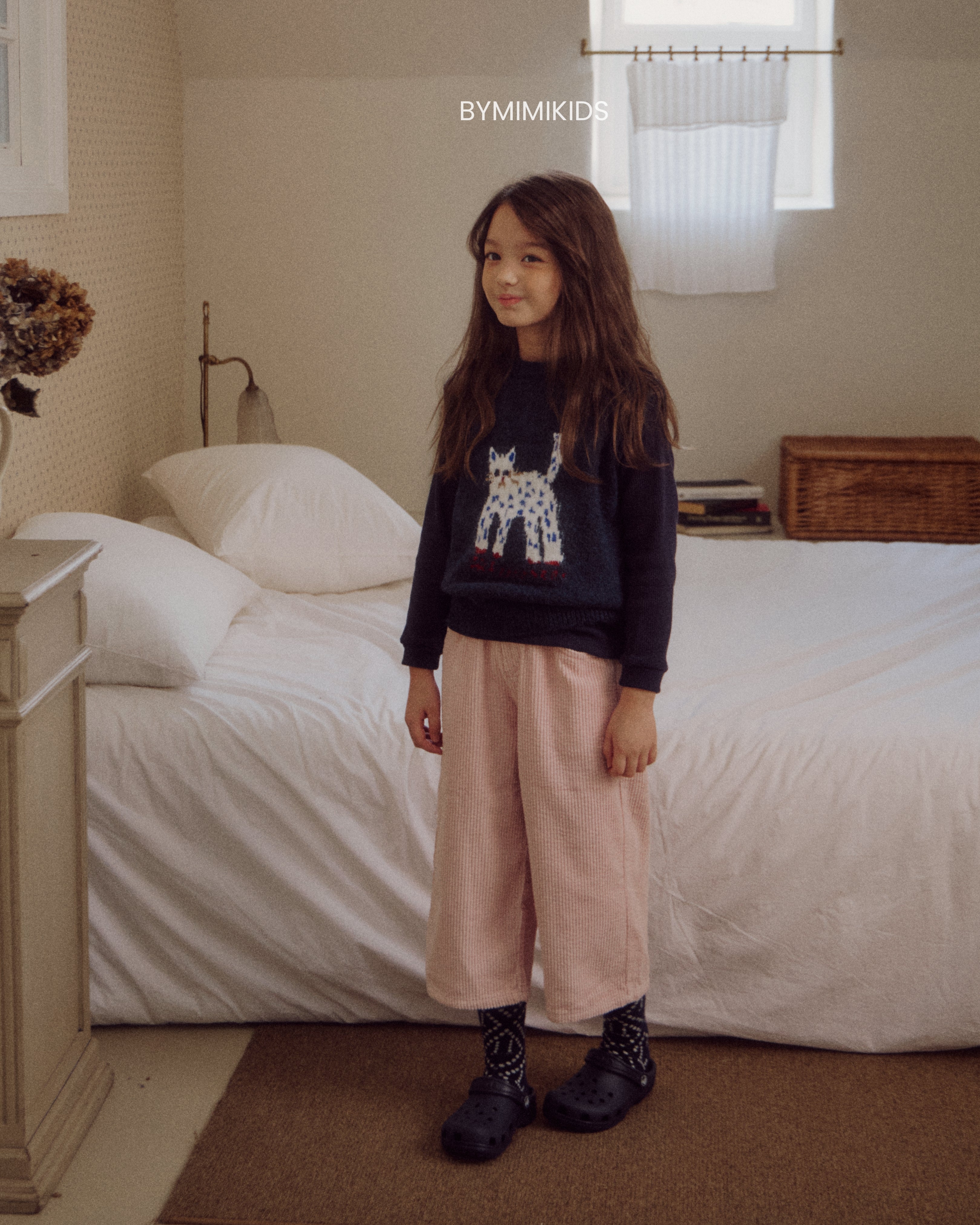 [BYMIMI] Meow Knit Vest_Navy