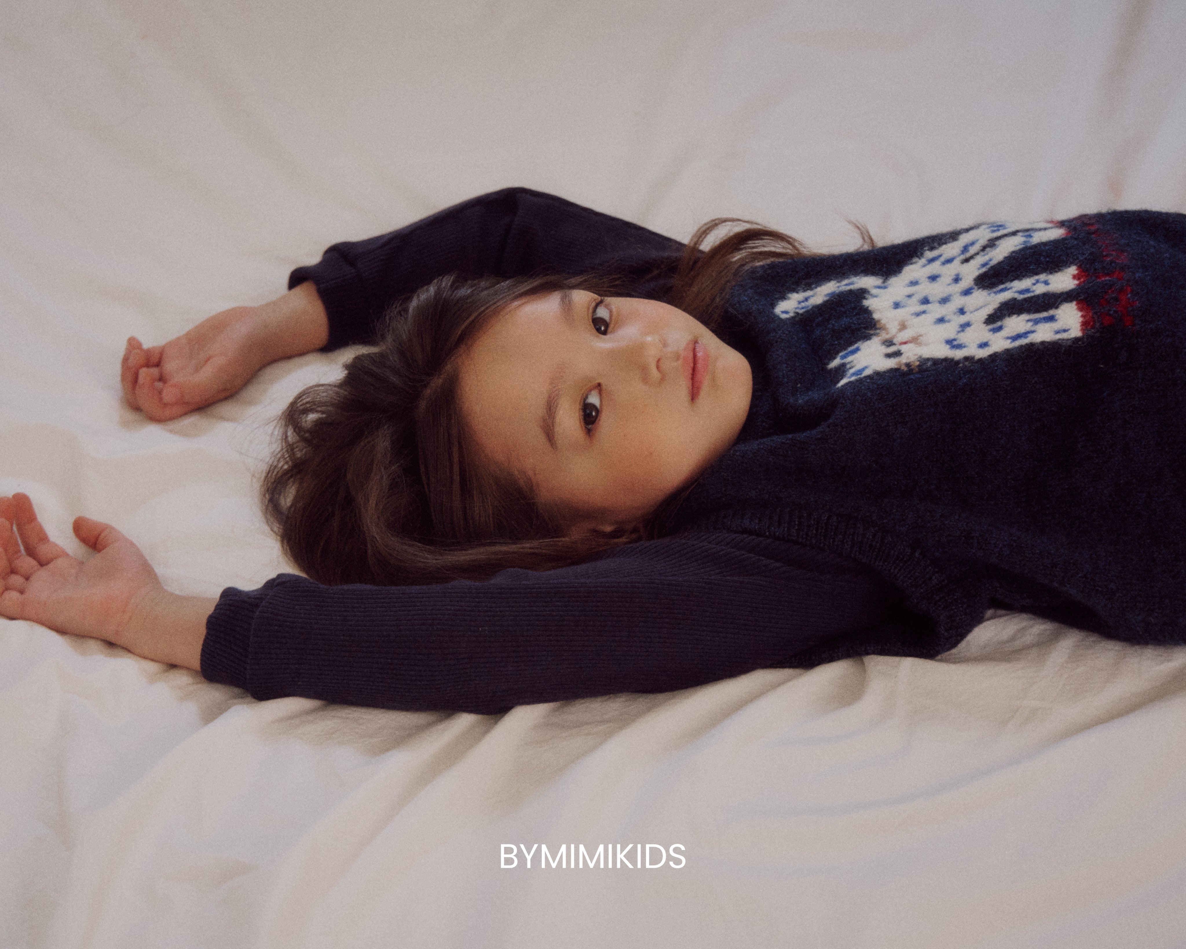 [BYMIMI] Meow Knit Vest_Navy