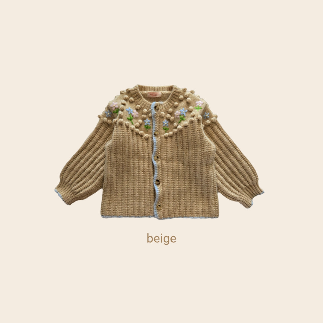 [BYMIMI] Popcorn Cardigan_Beige
