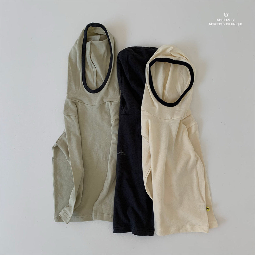 [GOU] Hood Layered Tee_3colors