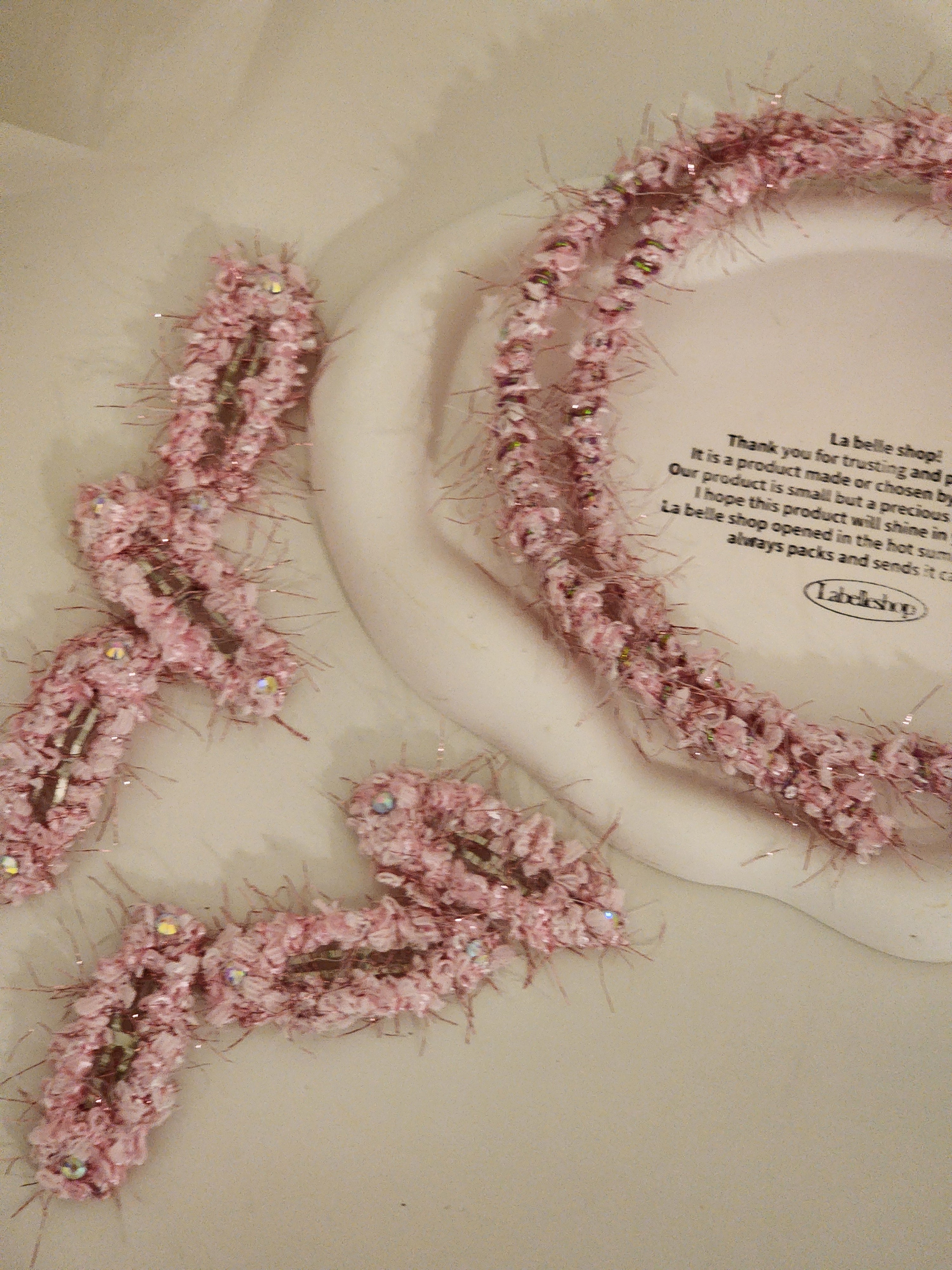 [La Belle] Cherry Blossom Hair band_Pink