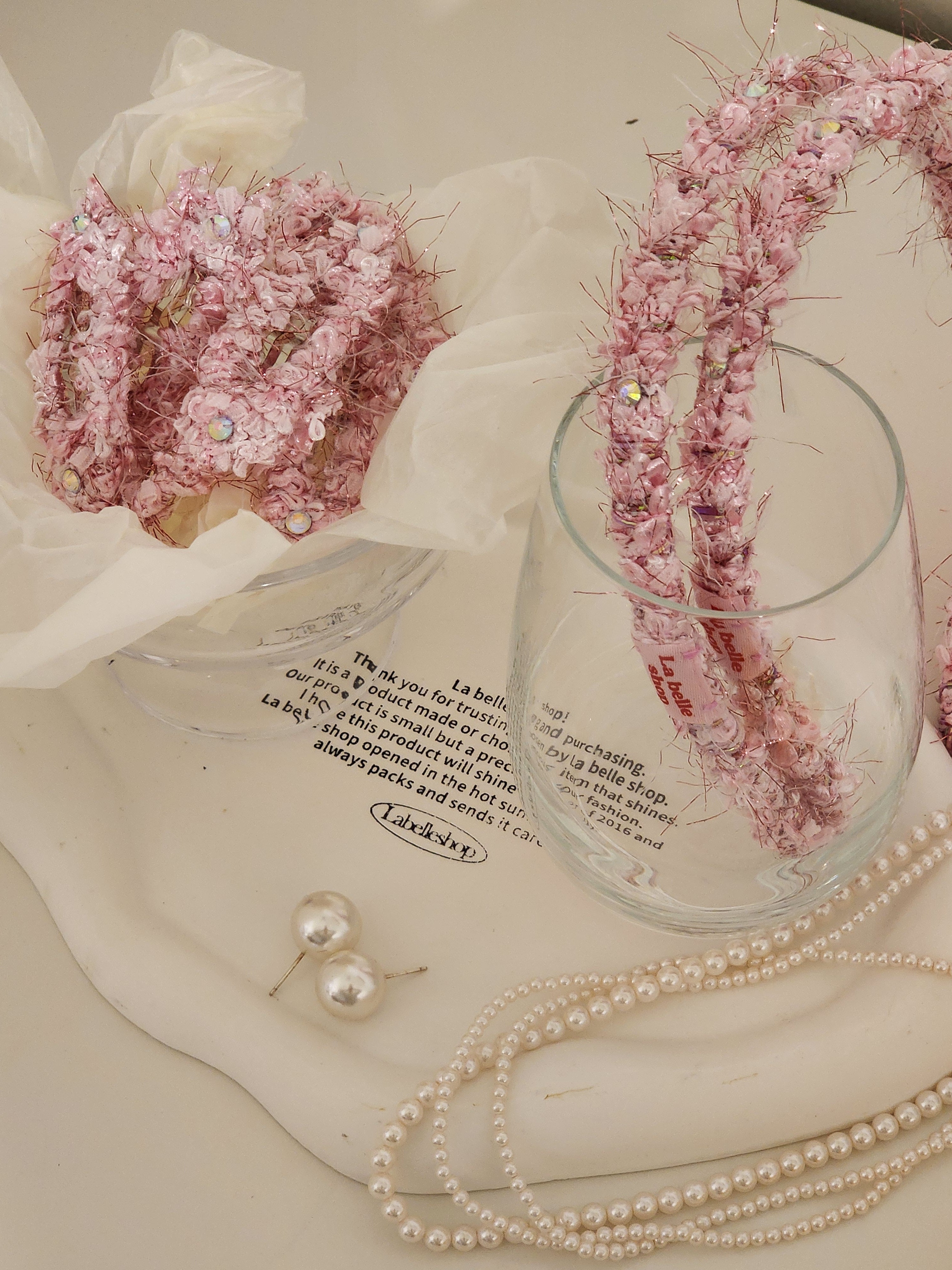 [La Belle] Cherry Blossom Hair band_Pink