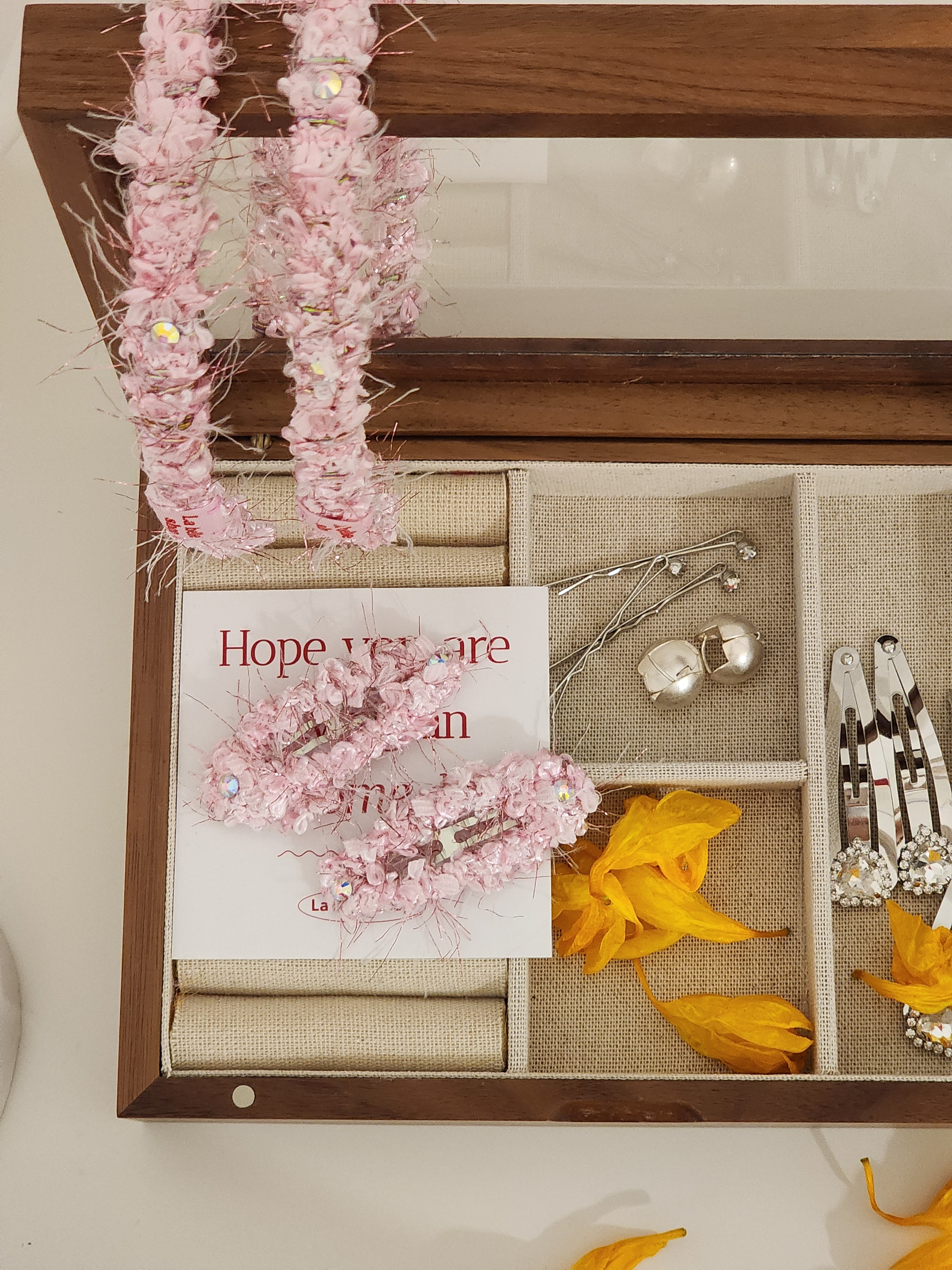 [La Belle] Cherry Blossom Hair band_Pink