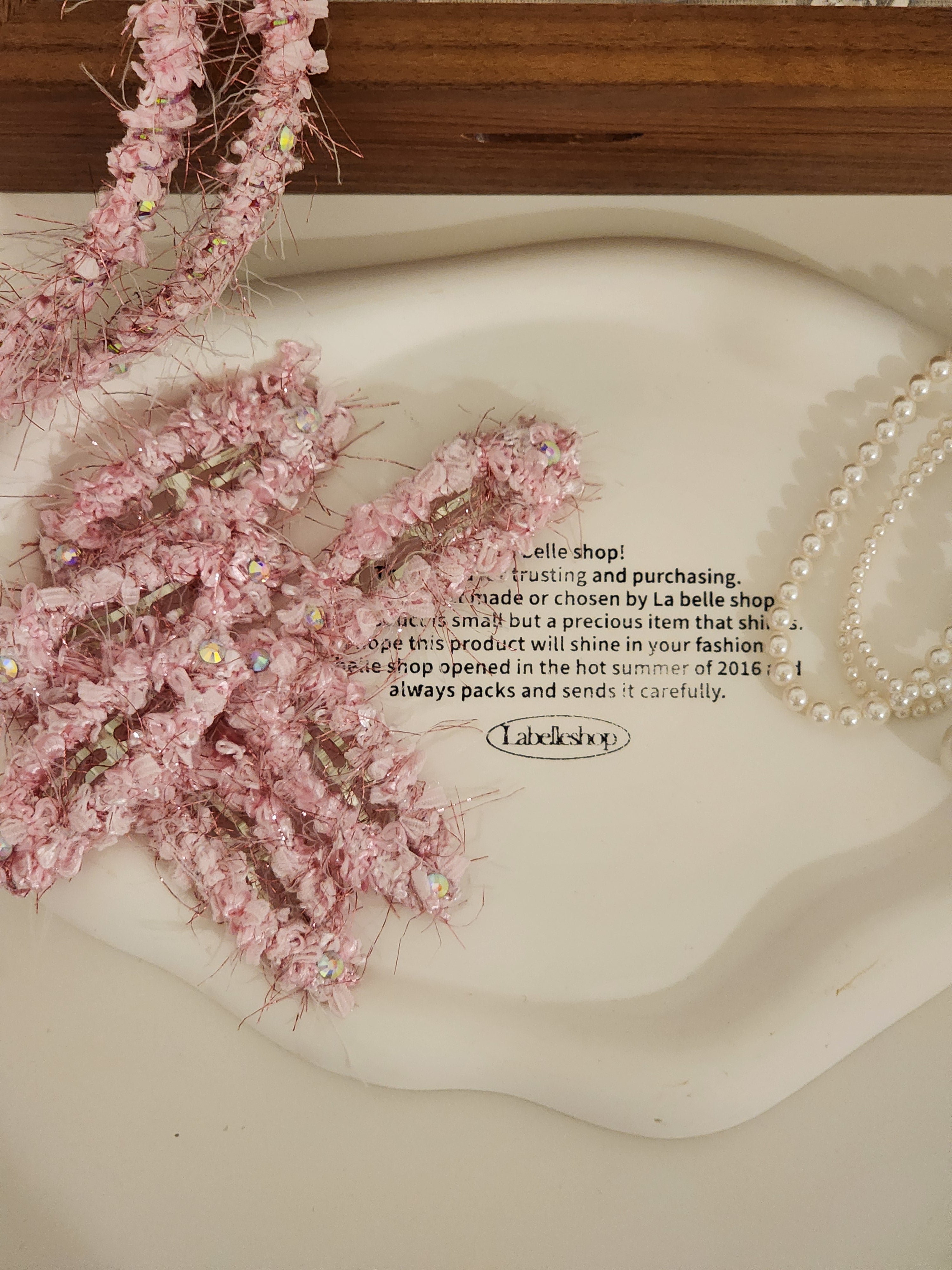 [La Belle] Cherry Blossom Hairpin_Pink