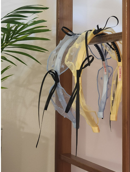 [La Belle] Love Me Hair Band_Yellow/Blue