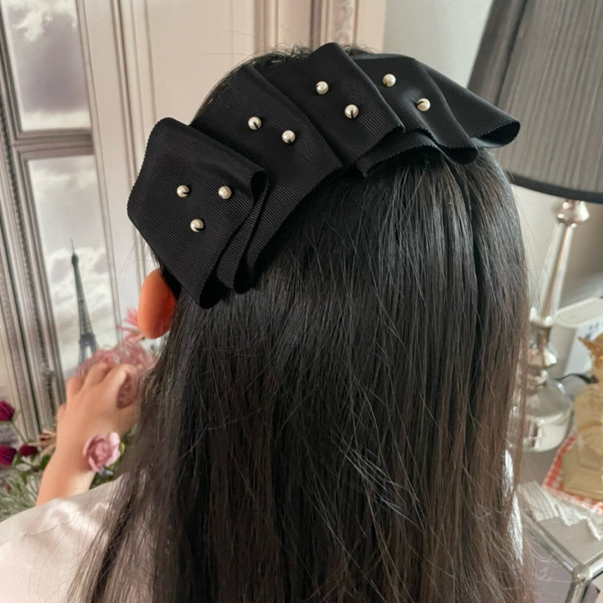 [Maman SSura] Élise Pearl Hair Band_Black
