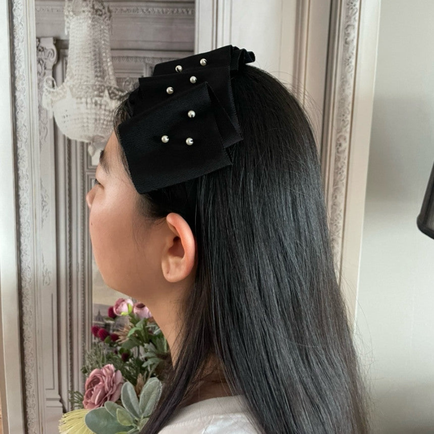 [Maman SSura] Élise Pearl Hair Band_Black