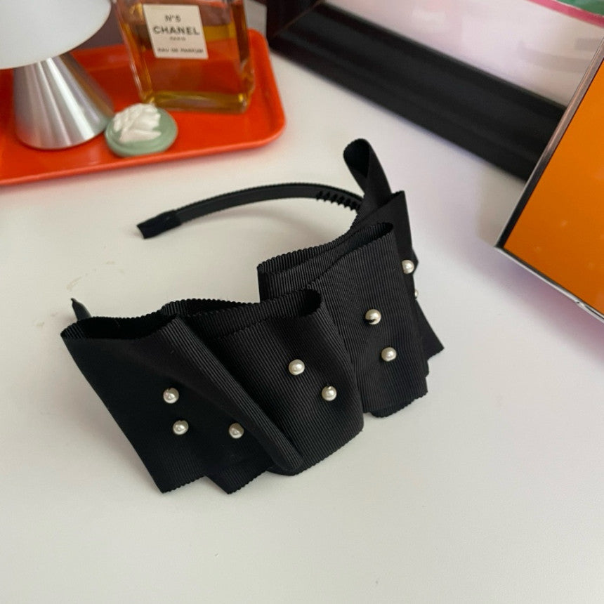 [Maman SSura] Élise Pearl Hair Band_Black