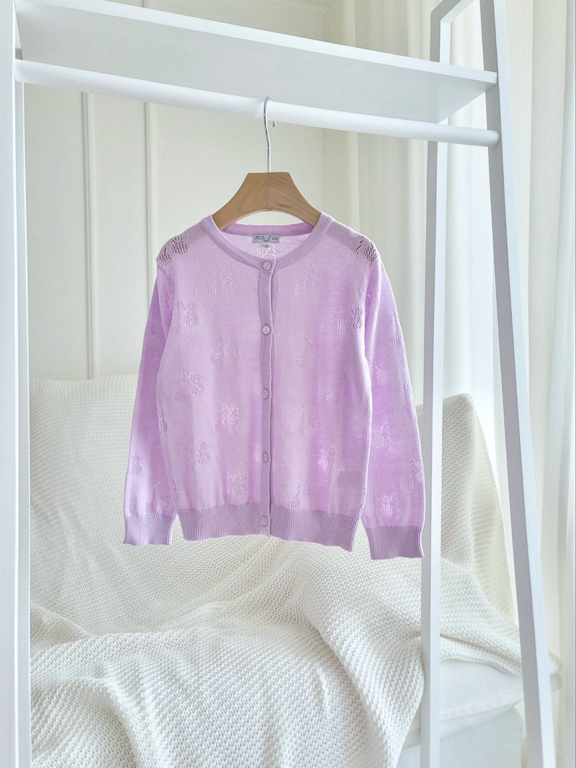 [TOASTS] Cherry Eyelet Cotton Cardigan_5colors