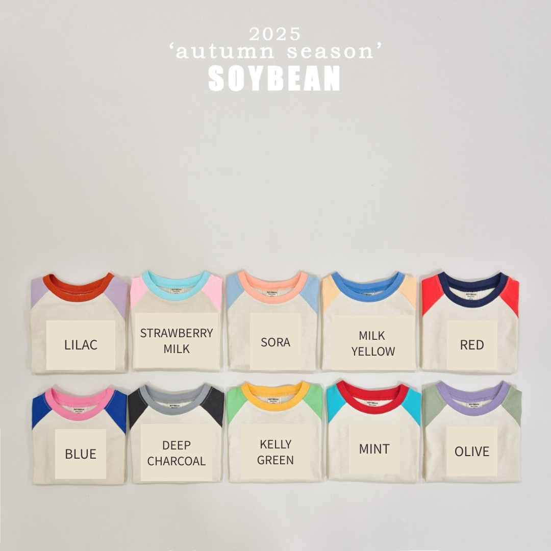 [SOYBEAN] Candy Raglan T-shirt_10colors