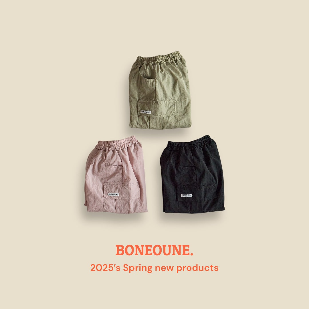 [BONEOUNE] NY Cargo Jogger Pants_3colors