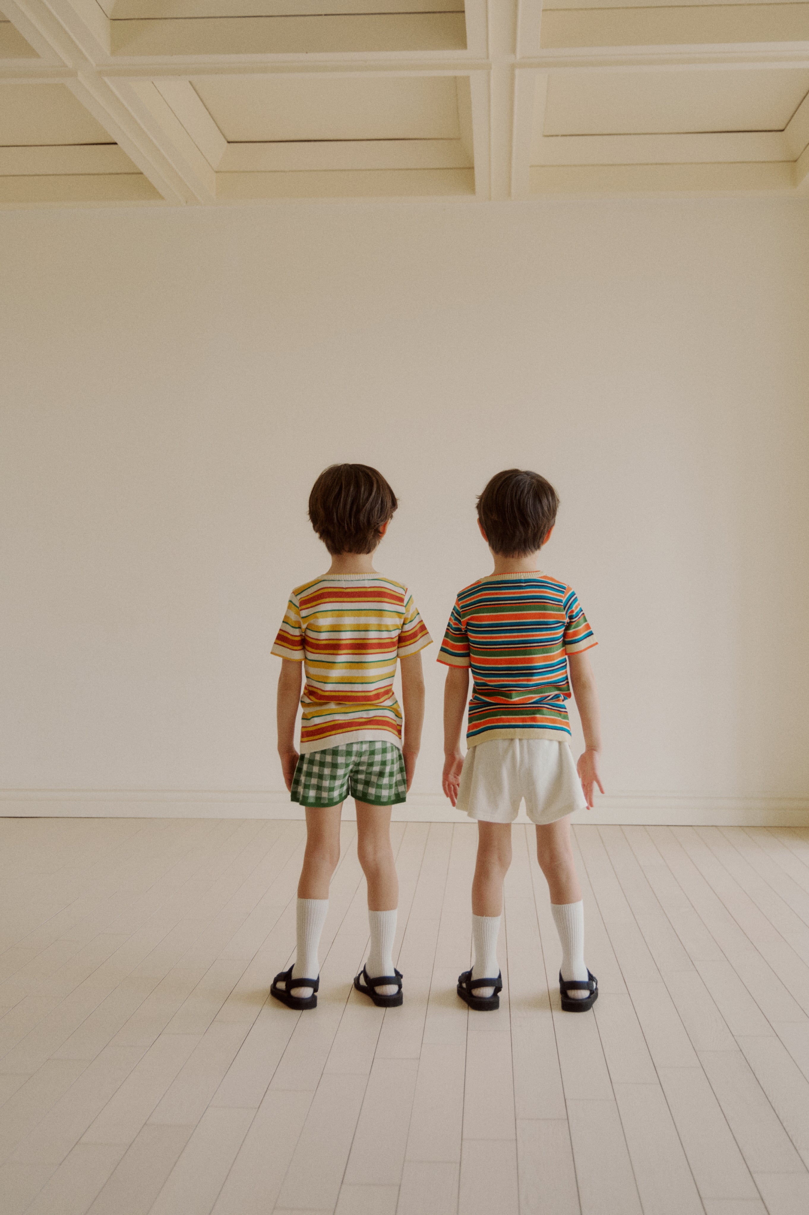 [fais dodo] Mer knit_Orange&Blue
