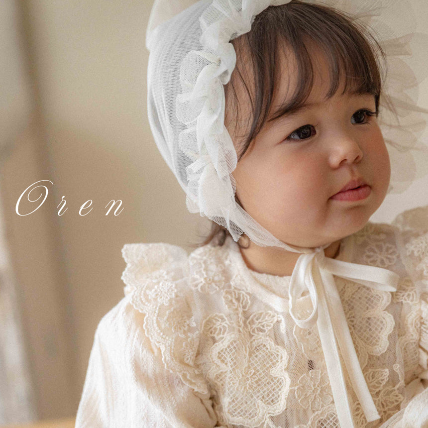 [OREN] Ange Pearl Bonnet_Cream