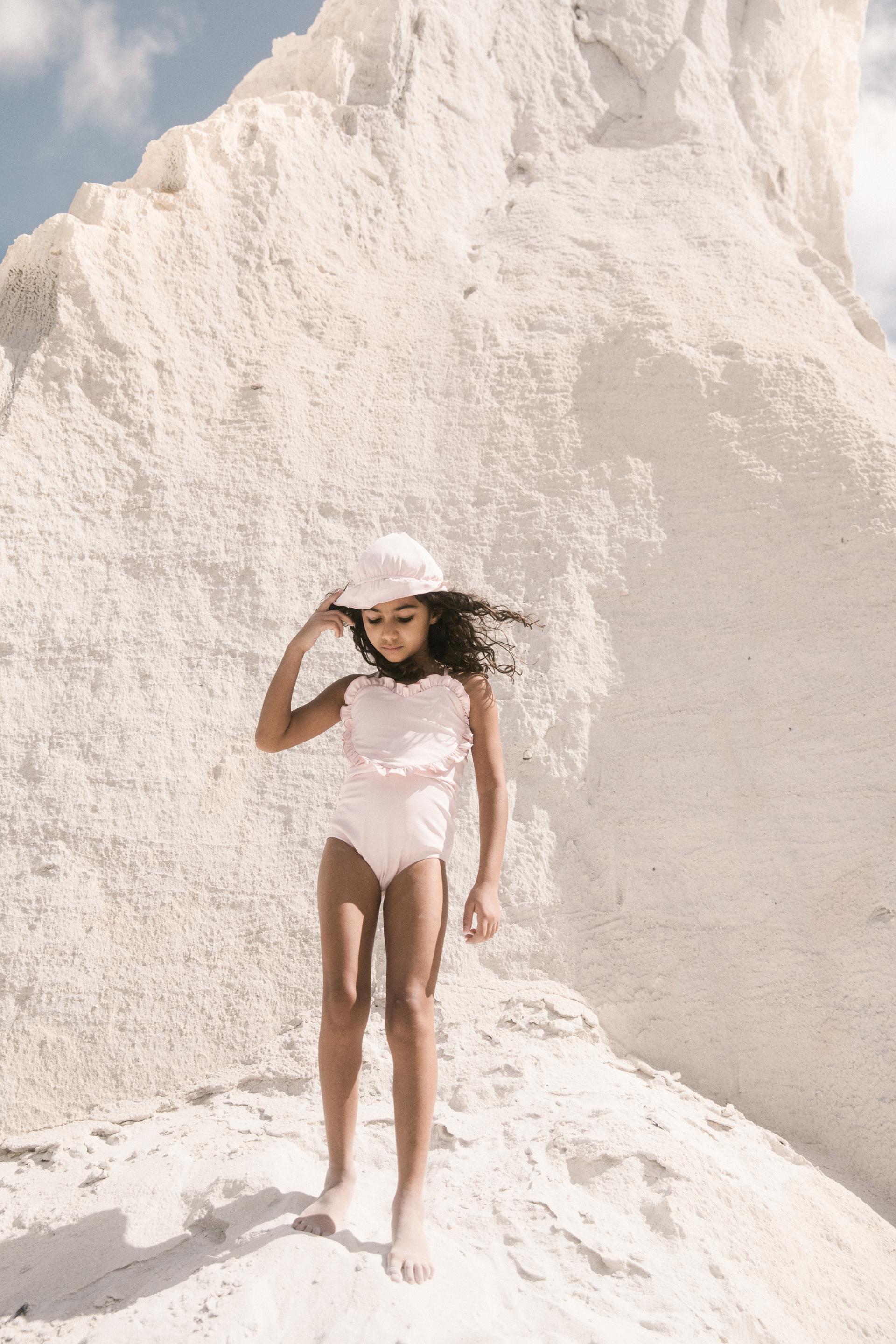 [NERIT] Heart Swimsuit_Milky Pink