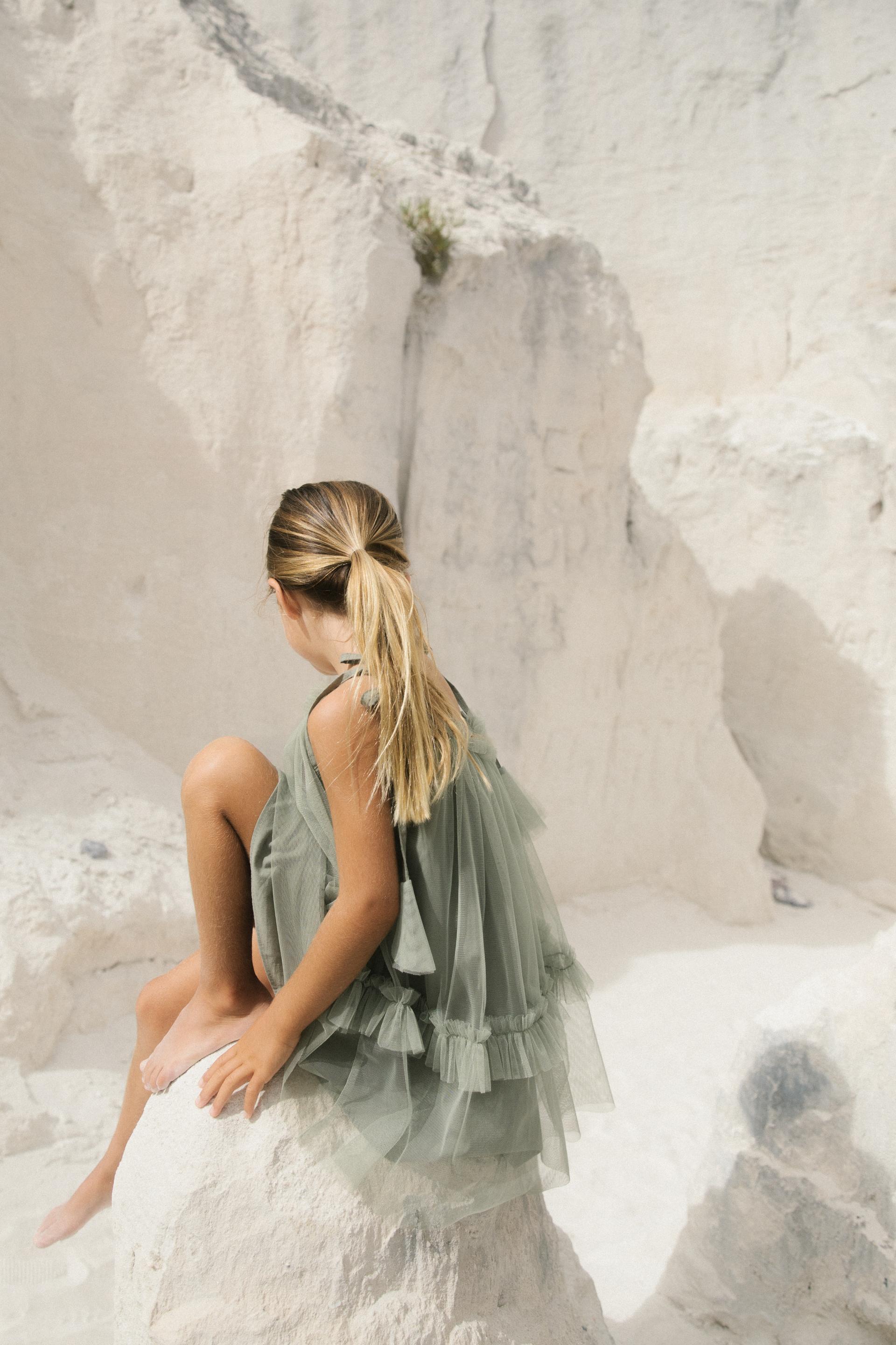 [NERIT] Sha Dress_Sage Green
