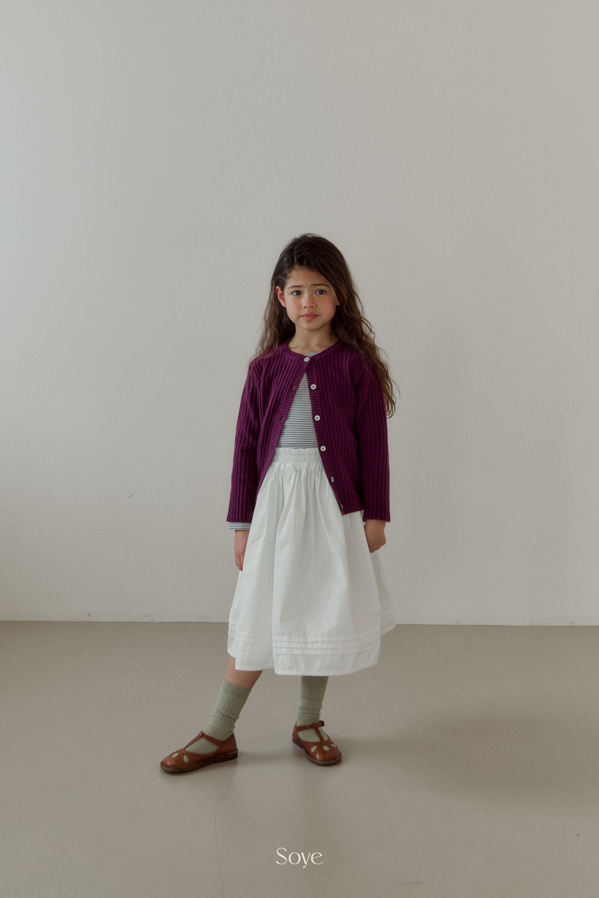 [Soye] Pintuck Cotton Skirt_Ivory