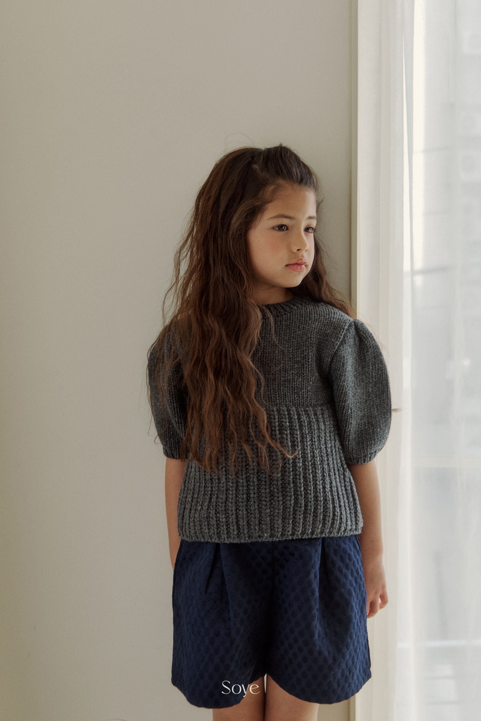 [Soye] Mullo Puff Knit_Charcoal