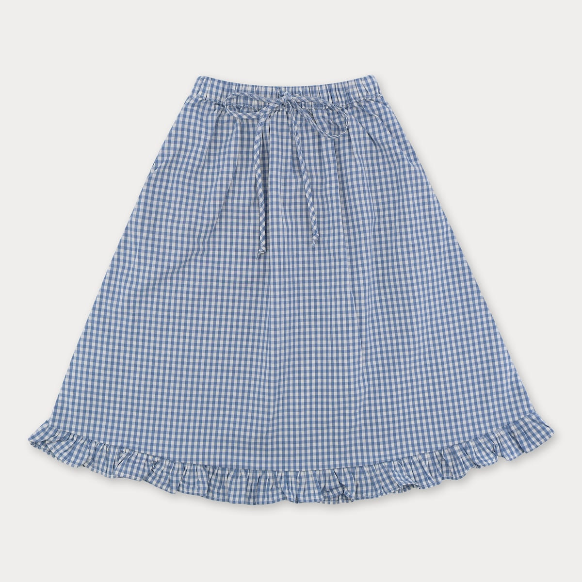 [Soye] Shoe frill long skirt_Blue