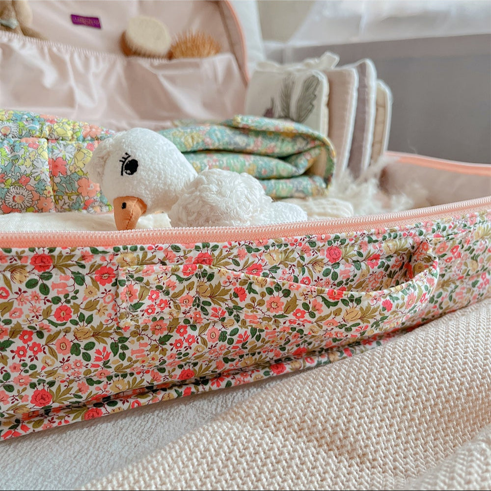 [FAIS DODO BÉBÉ] Cotton Travel Bag (Liberty)_Niva flower