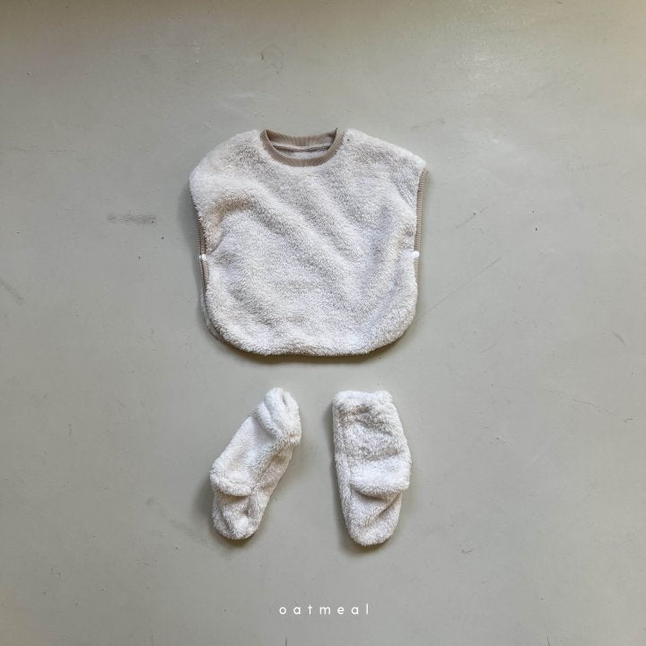 [Oatmeal] Bear Bebe Vest & Socks Set_2colors