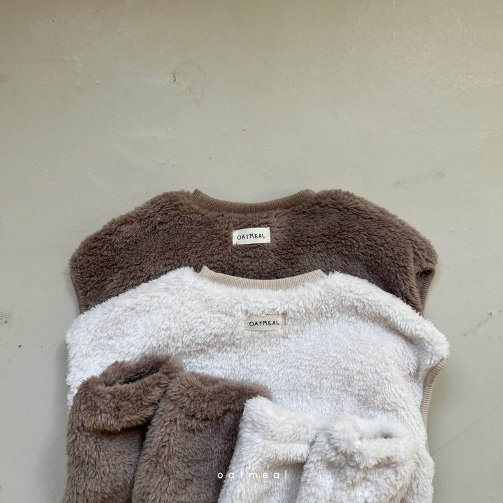 [Oatmeal] Bear Bebe Vest & Socks Set_2colors