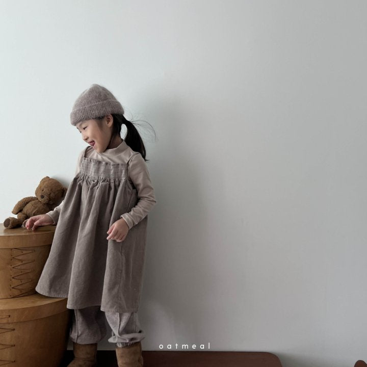 [Oatmeal] Moe Smock Dress_2colors