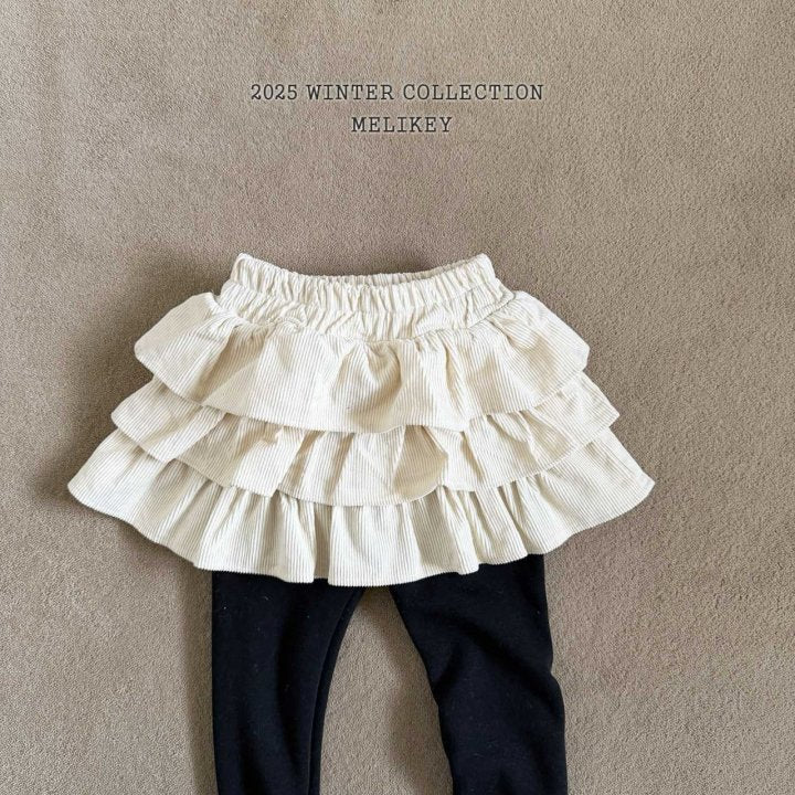 [melikey] Three-Tier Tutu Leggings_2colors