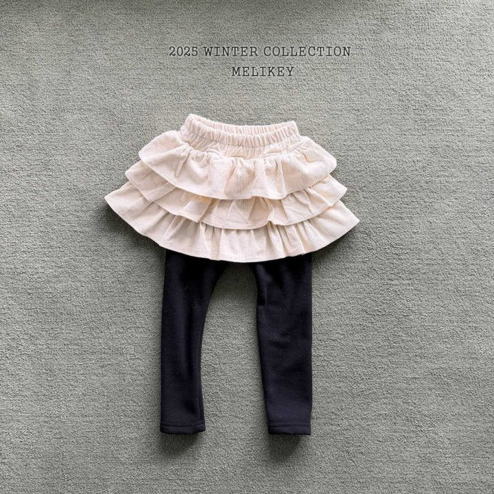 [melikey] Three-Tier Tutu Leggings_2colors