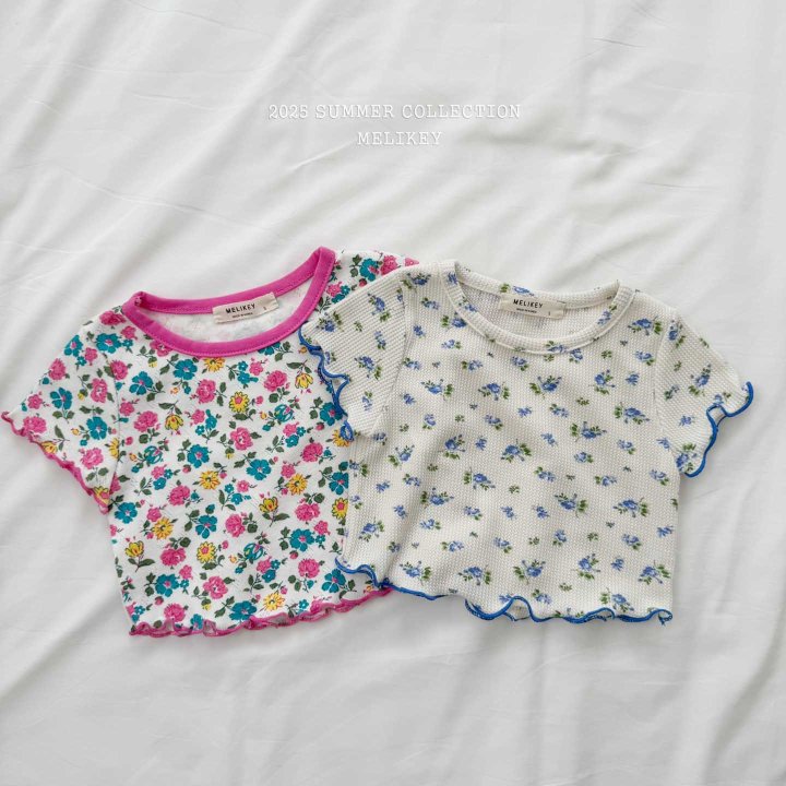 [melikey] Flower Nalnal T-shirt_2colors