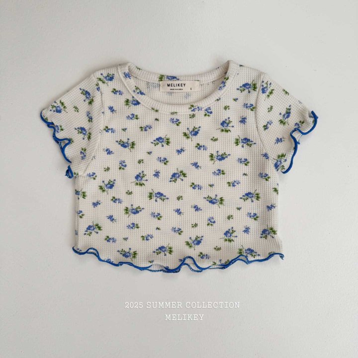 [melikey] Flower Nalnal T-shirt_2colors