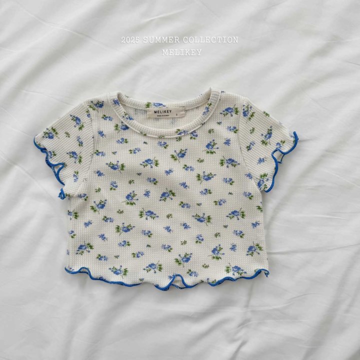 [melikey] Flower Nalnal T-shirt_2colors