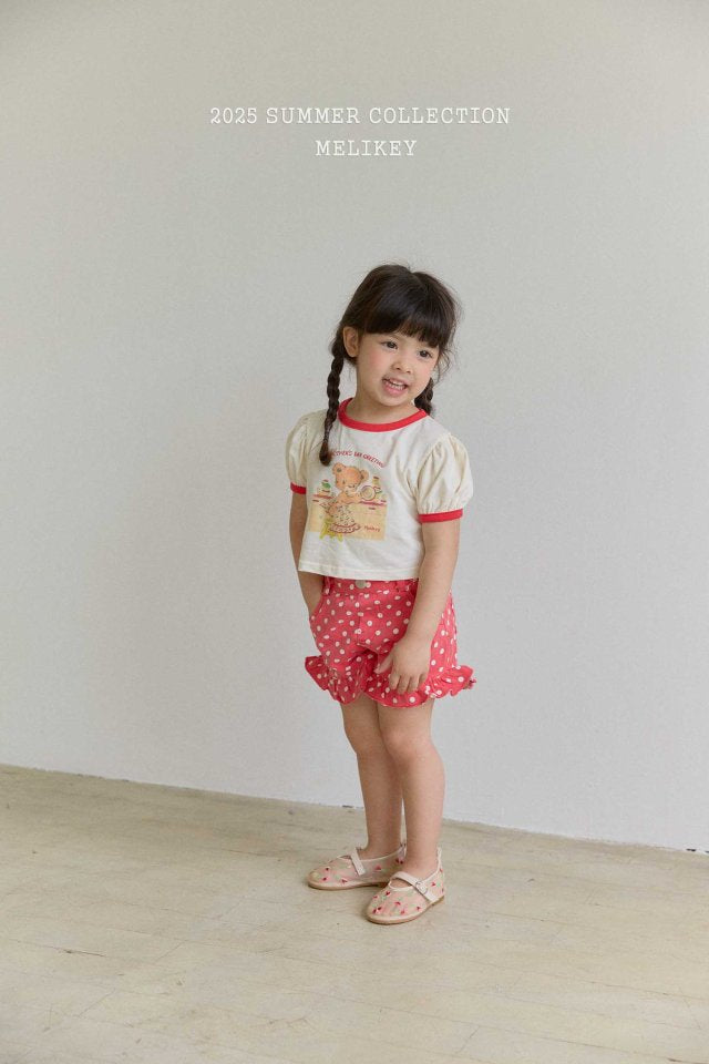 [melikey] Kitchen Bear T-shirt_Cream