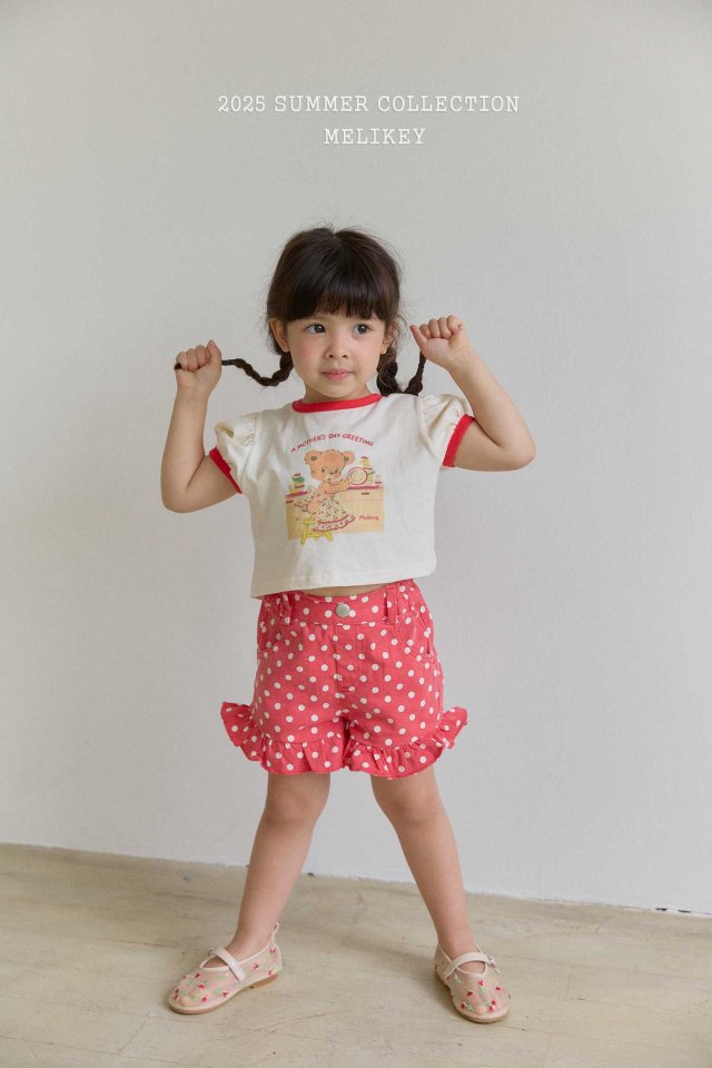 [melikey] Kitchen Bear T-shirt_Cream