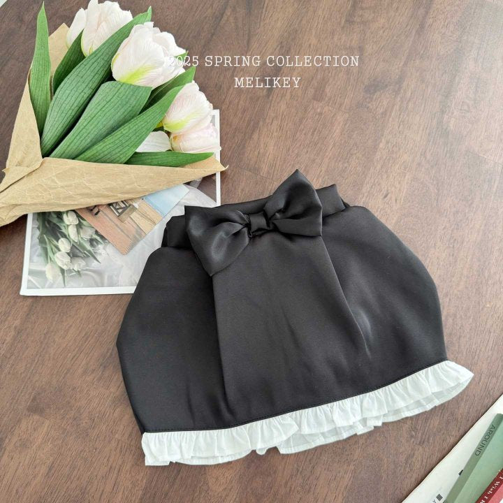 [melikey] Coco Ribbon Skirt_Black