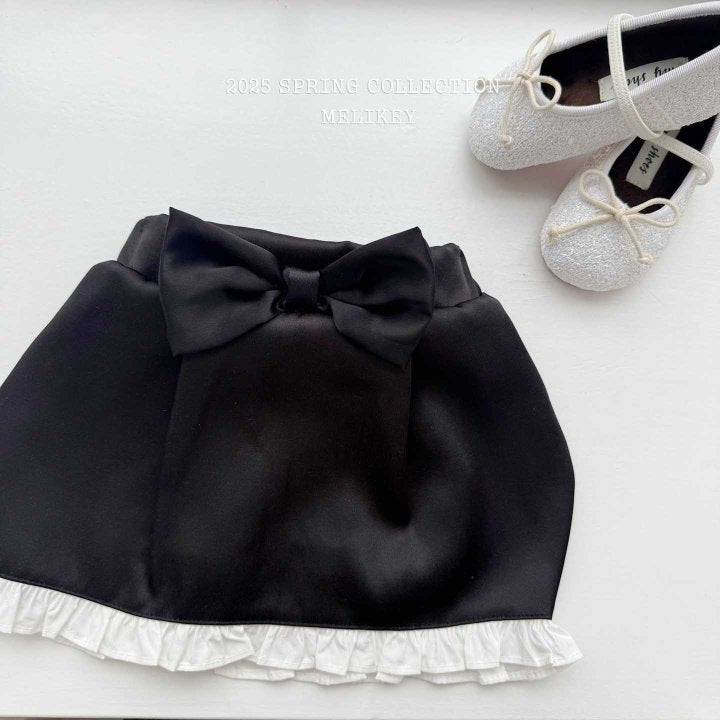 [melikey] Coco Ribbon Skirt_Black