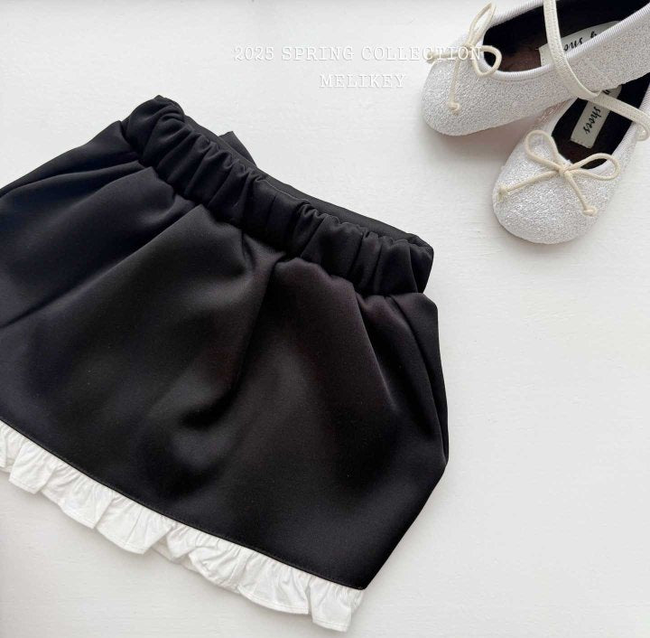 [melikey] Coco Ribbon Skirt_Black