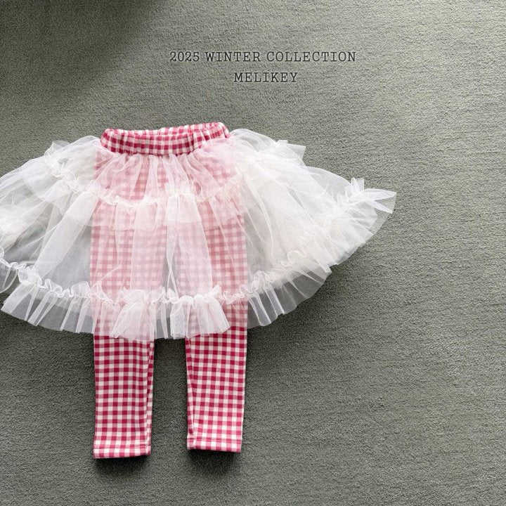 [melikey]Check Tutu Leggings_2colors