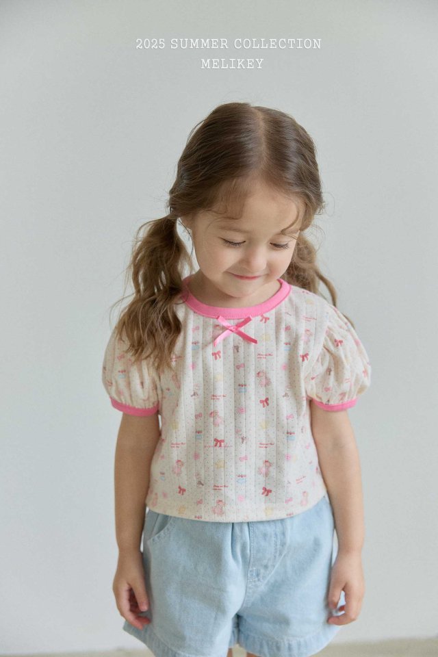 [melikey] Doll play Puff T-shirt_Cream