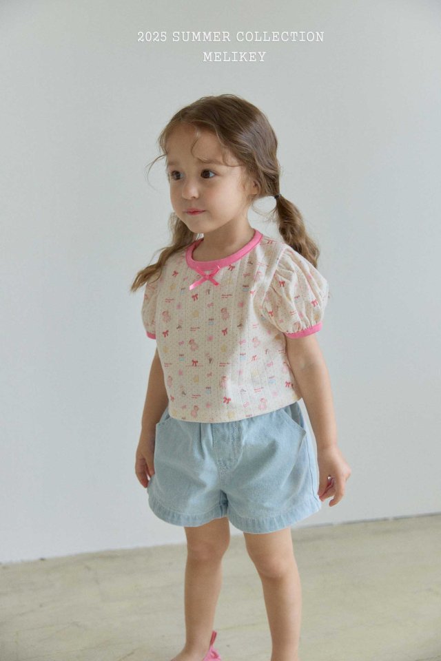 [melikey] Doll play Puff T-shirt_Cream