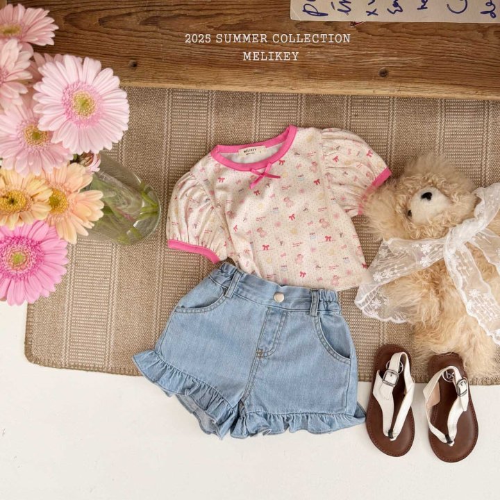 [melikey] Doll play Puff T-shirt_Cream