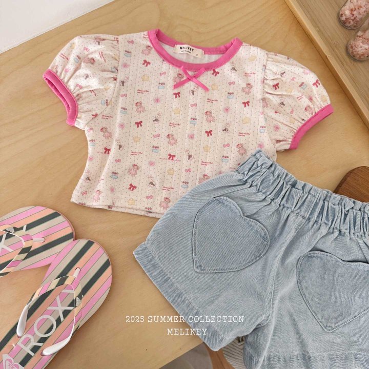 [melikey] Doll play Puff T-shirt_Cream