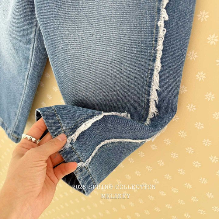 [melikey] Waki Wide Denim Pants