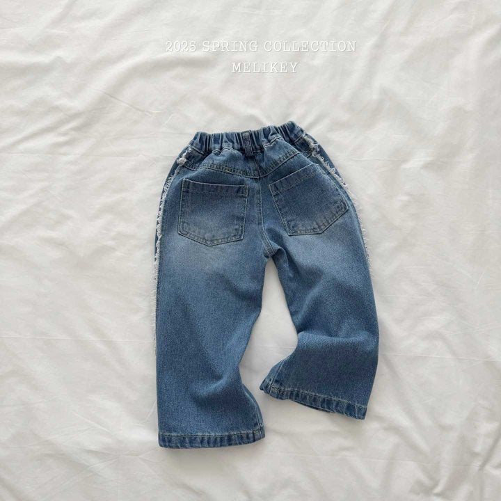 [melikey] Waki Wide Denim Pants