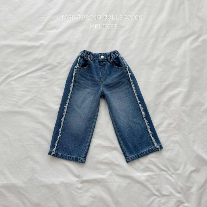 [melikey] Waki Wide Denim Pants