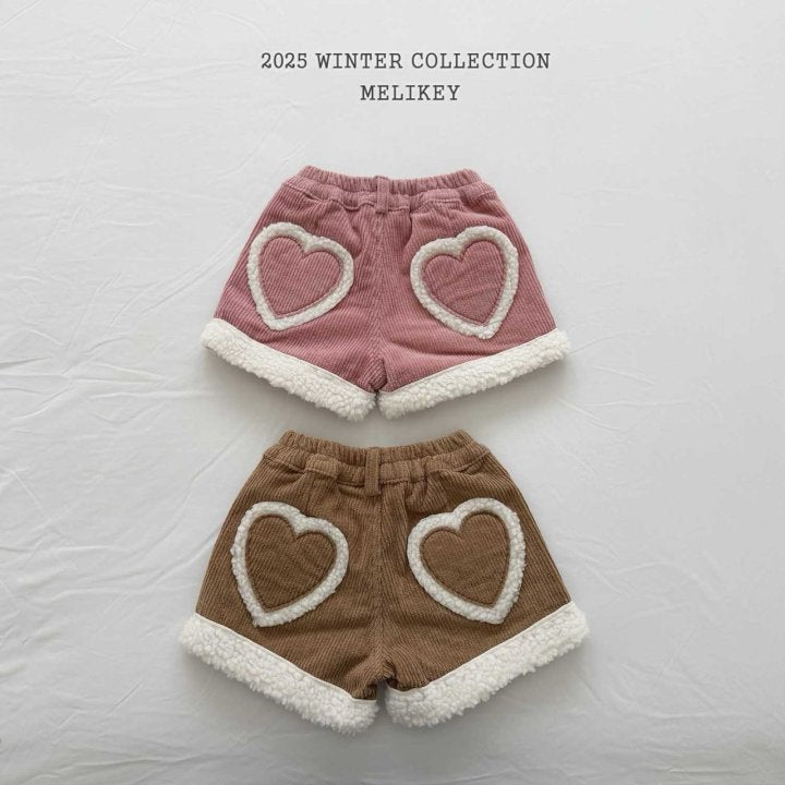 [melikey]Ugg Heart Shorts_2colors