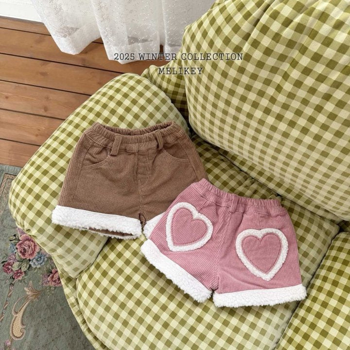 [melikey]Ugg Heart Shorts_2colors